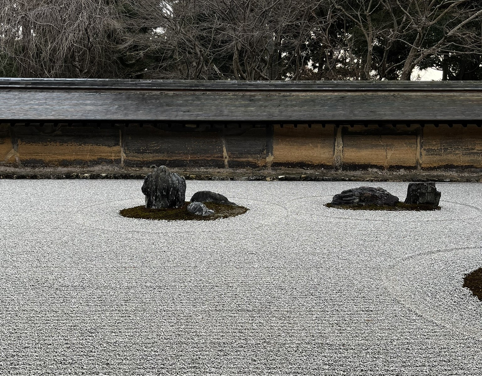 Fragment of Ryoanji's stone garden